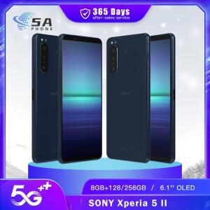 기존 Sony Xperia 5 II 5II XQ-AS52 XQ-AS72 5G 휴대 전화 8GB RAM 128GB/256GB ROM 12MP + 8MP 6.1 