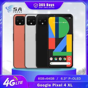 정품 구글 픽셀 4 XL 4G 휴대폰, 페이스 ID NFC 4XL, 6.3 인치, 12.2MP + 16MP + 8MP, 스냅드래곤 855, 옥