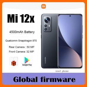 글로벌 펌웨어 샤오미 미 12x 스마트폰 안드로이드 5G 6.28인치 하이퍼OS 1.0 모든 기능 원본 중고폰