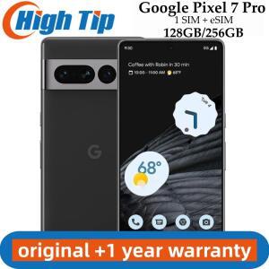 잠금 해제 구글 픽셀 7 프로 7 프로 5G, 12GB RAM, 128/256GB ROM, 6.7 인치 AMOLED NFC 구글 텐서 G2 옥타