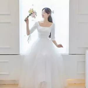 [교복몰]고품질 TBZ 교복몰 웨딩드레스 A라인 벨 졸업사진 졸업사진컨셉 코스프레의상샵 코스프레사이트 W