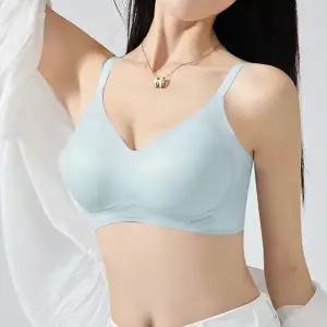 [하프클럽/]브래지어 2컬러 쿨링 자 브라 여름 심리스 무봉제 노와이어 얇은