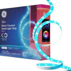 GE Cync 스마트 LED 스트립 라이트 색상 변경실 장식 알렉사 및 Google 홈과 함께 작동 소재 호환 침실용
