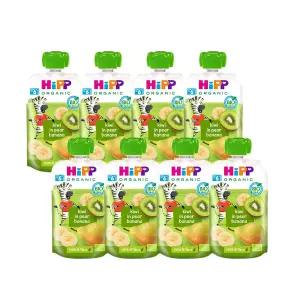 HiPP 힙 퓨레 키위 인 페어 바나나 배 과일 아기 이유식 100g X 8개