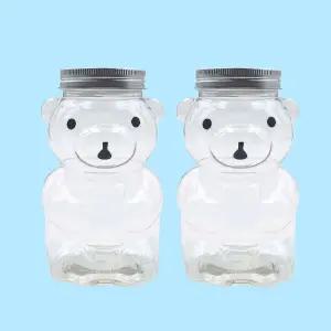 투명 곰돌이 용기 구디백 디저트 포장 350ml 포장용기 포장용품 어린이집구디백