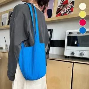 패브릭가방 편한 숄더백 비비드컬러 데일리 가볍고 캔버스백 숄더백 학원가방 데일리백