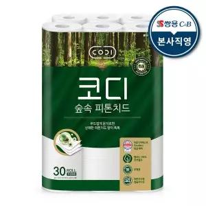 [코디] 3겹 천연펄프 숲속 피톤치드 화장지 30m 30롤 1팩[36008779]
