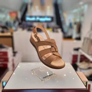 여성 발 편한 4cm 컴포트 웨지힐 스트랩 샌들 3f26040-18CA 781363