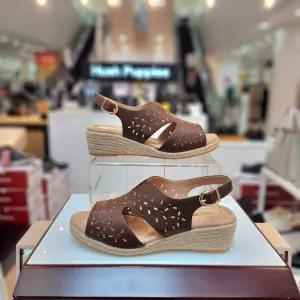 여성 4cm 웨지힐 발 편한 경량 컴포트 핫픽스 펀칭 샌들3f26025-17CA 781047