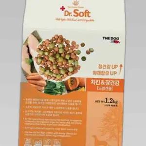 강아지 사료 더독 닥터소프트 치킨 장건강 노령견용