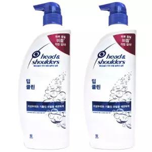 헤드앤숄더 비듬샴푸 가려운 두피케어 850ml 딥클린x2개