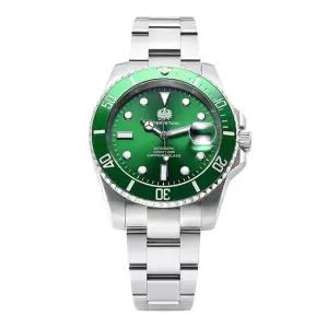 가이거 남성 오션다이버 Ocean Diver 오마주 메탈 손목 시계 GE8045GNS)