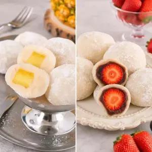 맛있는家 수라당 set 통째로 딸기모찌 6개입 + 파인애플모찌 6개입 70g 총 12개)