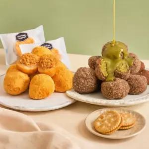 맛있는家 수라당set 황치즈 쫀득모찌 6개입 + 두바이 초콜릿 모찌 6개입+ 40g 총 12개)