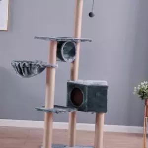 힐링홈 고양이 캣타워(150cm) (블루그레이)