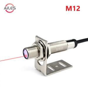 M12 가시 적외선 레이저 확산 반사 광전 센서 스위치 CE NPN PNP NO NC 100mm 300
