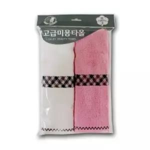 ( )수건 타올 체크 화장실 욕실 수건 샤워 목욕 타올 2p