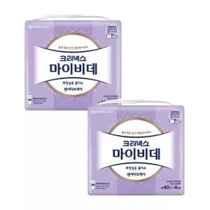 크리넥스 마이비데 센서티브케어, 캡형, 40매, 4입, 2개(320매)