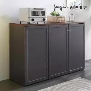 장인가구 쉐프 그레이 1200 주방수납장