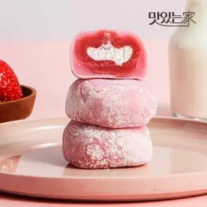 맛있는家 화과방 사랑스런 딸기찰떡 8개입 아이스찹쌀떡 모찌