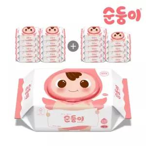 물티슈 베이직 무향 캡형 100매 20팩 S-nBpC