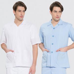 위생복 반팔 TC45수 스판덱스 셔츠 2color (남성용)