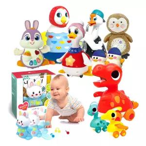 [카드10%] 블루래빗 IQ BABY 아기와 놀아 주는 꼬꼬맘 구스파파 아장아장 아기 오리랑 마마덕 무빙 토이북 러블리부 부엉이 램프 놀자 아기 토끼 인형