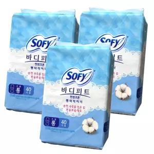 바디피트 팬티라이너 롱 40매 x 3팩 생리대