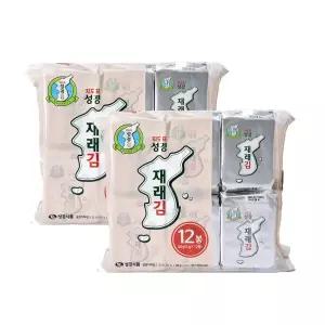 [성경김본사] 지도표 성경김 재래 식탁김 4g 12봉+12봉(총 24봉)