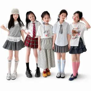 여아 투피스 주니어 초등학생 키즈 옷 의류 여름 반팔 민소매 치마 스커트 상하복 스쿨룩 베스트 모음집