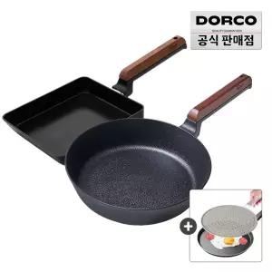 [최대25%] 도루코 헤이즐 IH 2종(프라이팬 28cm + 계란말이 21cm)
