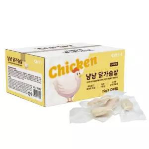 캣츠아이 냠냠 닭가슴살 22g 100개입 고양이간식