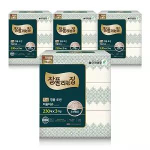 잘풀리는집 잘풀리는집 명품 로션티슈 에센셜 230매 x 3입 x 4팩