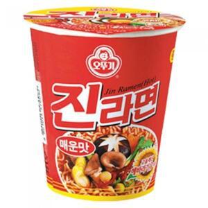 [오뚜기] 진라면 매운맛 작은컵 x 15개 x 2박스