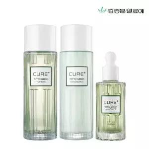 김정문알로에 큐어 피토 그린 토너+에멀전+세럼 세트