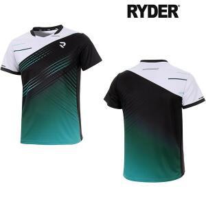 [라이더] 배드민턴 상의 2024 게임웨어 반팔 티셔츠 그린 블랙 2024R-1 남성 여성 커플 학교 납품