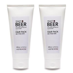 [유통기한 임박] 홈로즈 맥주효모 헤어팩, 200ml, 2개