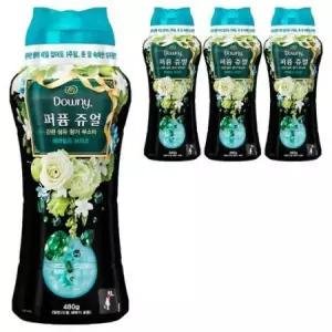 다우니 퍼퓸 쥬얼 에메랄드 브리즈 향기 부스터 480g, 4개 one option