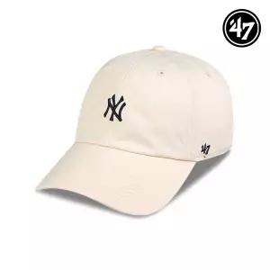 47브랜드 뉴욕 양키스 NY 스몰 로고 MLB 엠엘비 볼캡 야구 모자 내추럴 B-BSRNR17GWS-NT