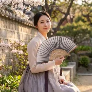 리벨리 대나무부채 접이식 부채 전통부채 여름부채 휴대용 손부채 선물용 부채