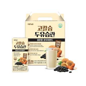 서울에프엔비 고칼슘 두유습관 검은콩 호두아몬드 190ml 16팩 무료배송