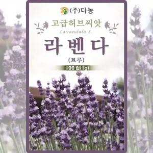산들마켓 라벤다 씨앗 100립 라벤더 트루 꽃씨 허브 종자