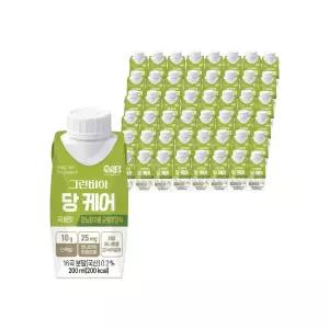 그린비아 당케어 곡물 맛 200ml 48팩 베스트 균형영양식 성인 노인 환자