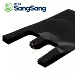 [상자세상] 검정 손잡이 비닐봉투 모음 5L~20L 300매 재활용 쓰레기 분리수거 휴지통 대용량 마트 봉지