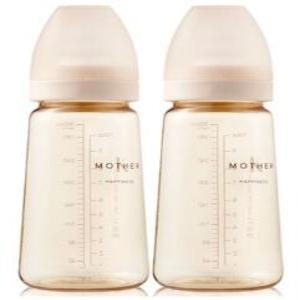 마더케이 베이직 PPSU 젖병 280ml 트윈팩_크림(무꼭지)