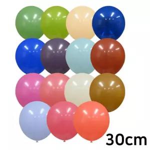 해피파티 라운드풍선 레트로 30cm 풍선 50개입 택1/파티/세트/이벤트/고무/장식/생일/일반/행사/라운드