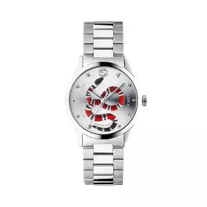 구찌 YA1264076 G타임리스 남녀공용 메탈 쿼츠 38mm
