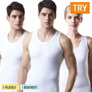 (30%즉시할인) TRY 데오도란트 런닝 (3매입) / 반팔런닝 (2매입) / 여런닝 (3매입) 남성 여성 런닝 속옷