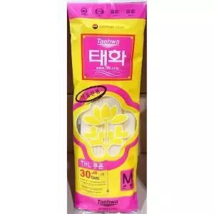 고무장갑(썬밴M 아이보리 )X10/오른손/고무장갑/실리콘/수세미/고리/대형/고무장갑M/고무장갑10/걸이