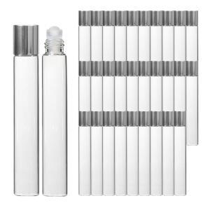 롤온 향수용기 공병 실버 뚜껑 투명 10ml 30개 디퓨저용기 방향제 차량용방향제 디퓨저재료